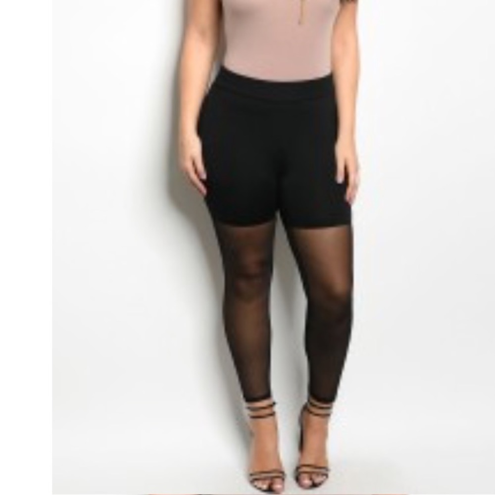 Black Mesh Legging
